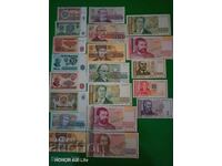 Lot de bancnote din 1974 până în 1999