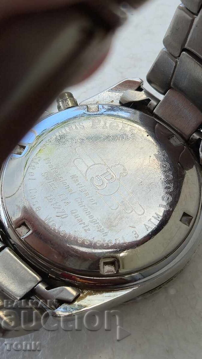 PIERRE BONNET CHRONOGRAPH QUARTZ RARE WORKING NO WARRANTY - 6 PIERRE BONNET CHRONOGRAPH QUARTZ RARE WORKING NO WARRANTY - 6
