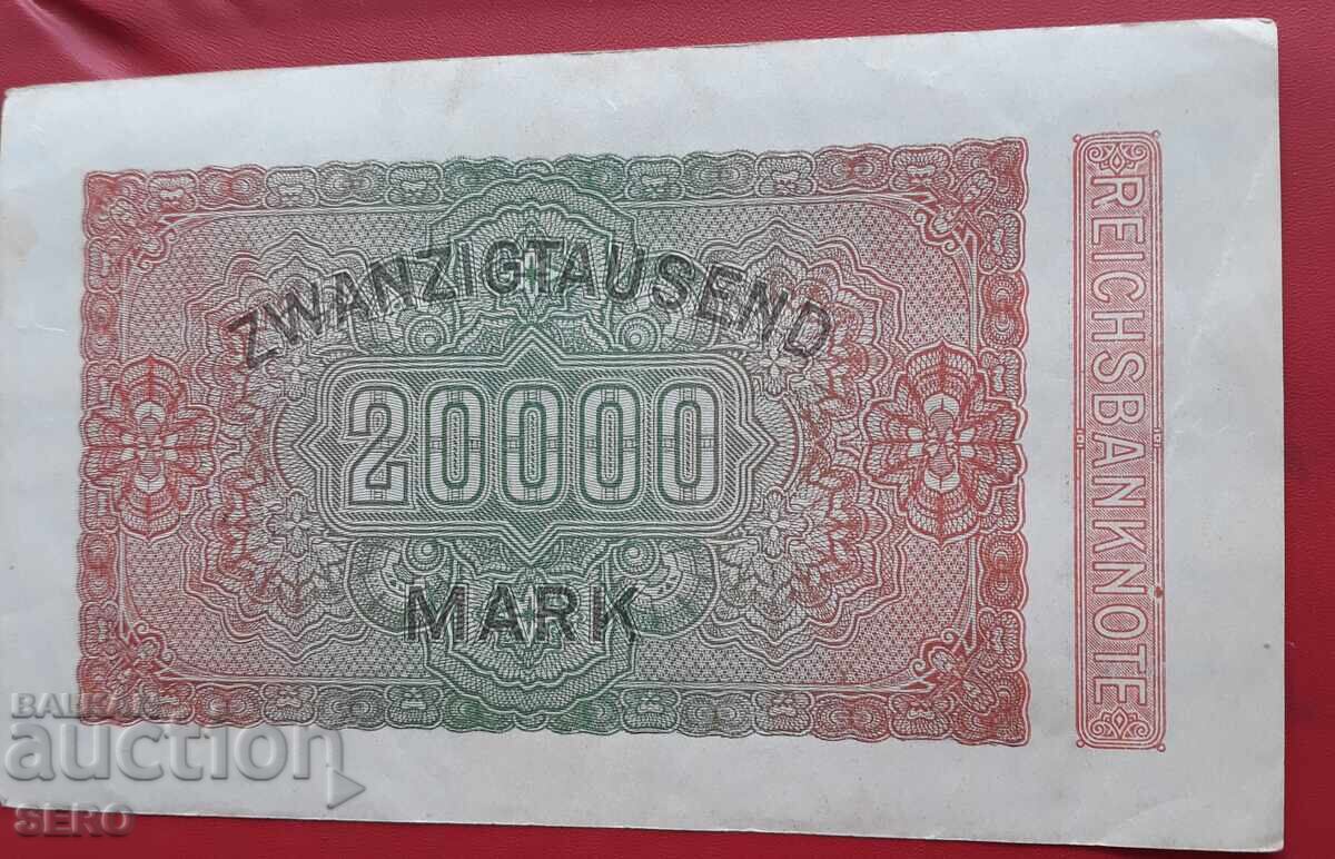 Банкнота-Германия-20000 марки 1923 с цена € 1.00 | 1.96 лв.