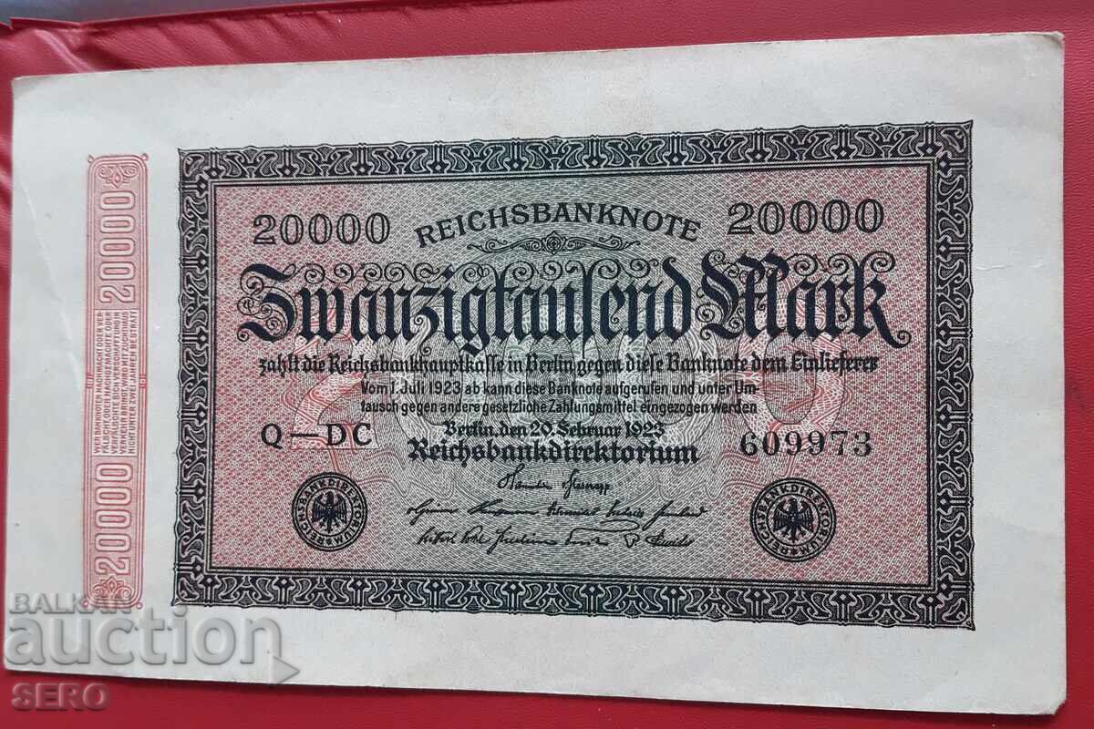 Банкнота-Германия-20000 марки 1923