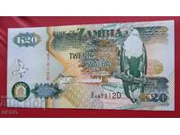 Banknote-Zambia-20 Kwacha 1992