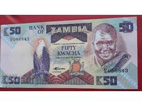 Banknote-Zambia-50 Kwacha 1992
