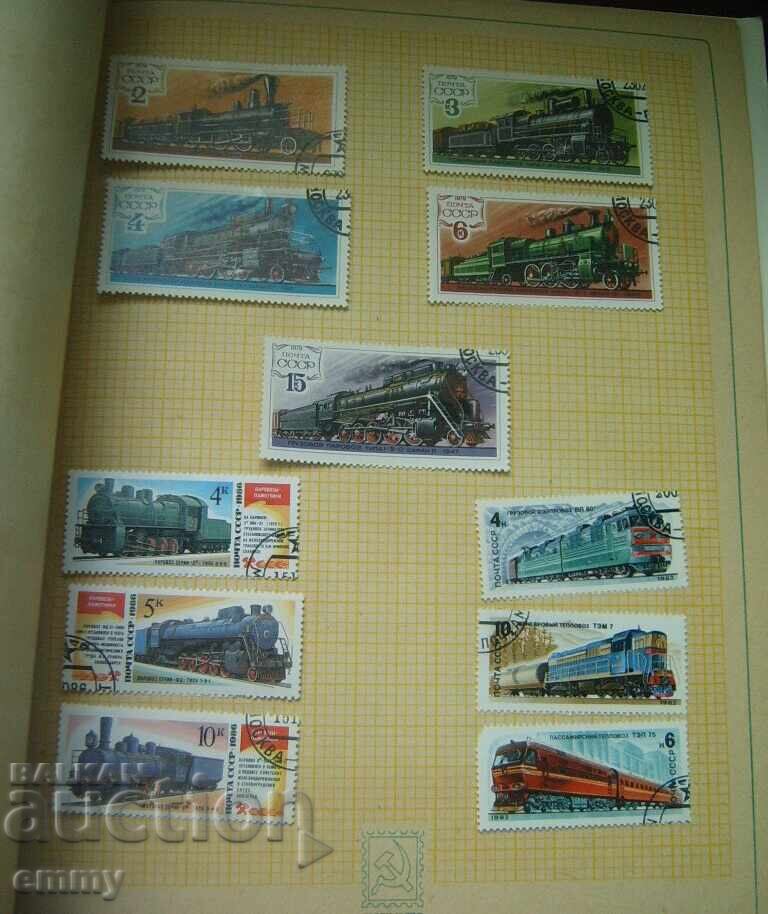 Album cu timbre poștale Sport și Turism, URSS 1980, 100 buc - 5