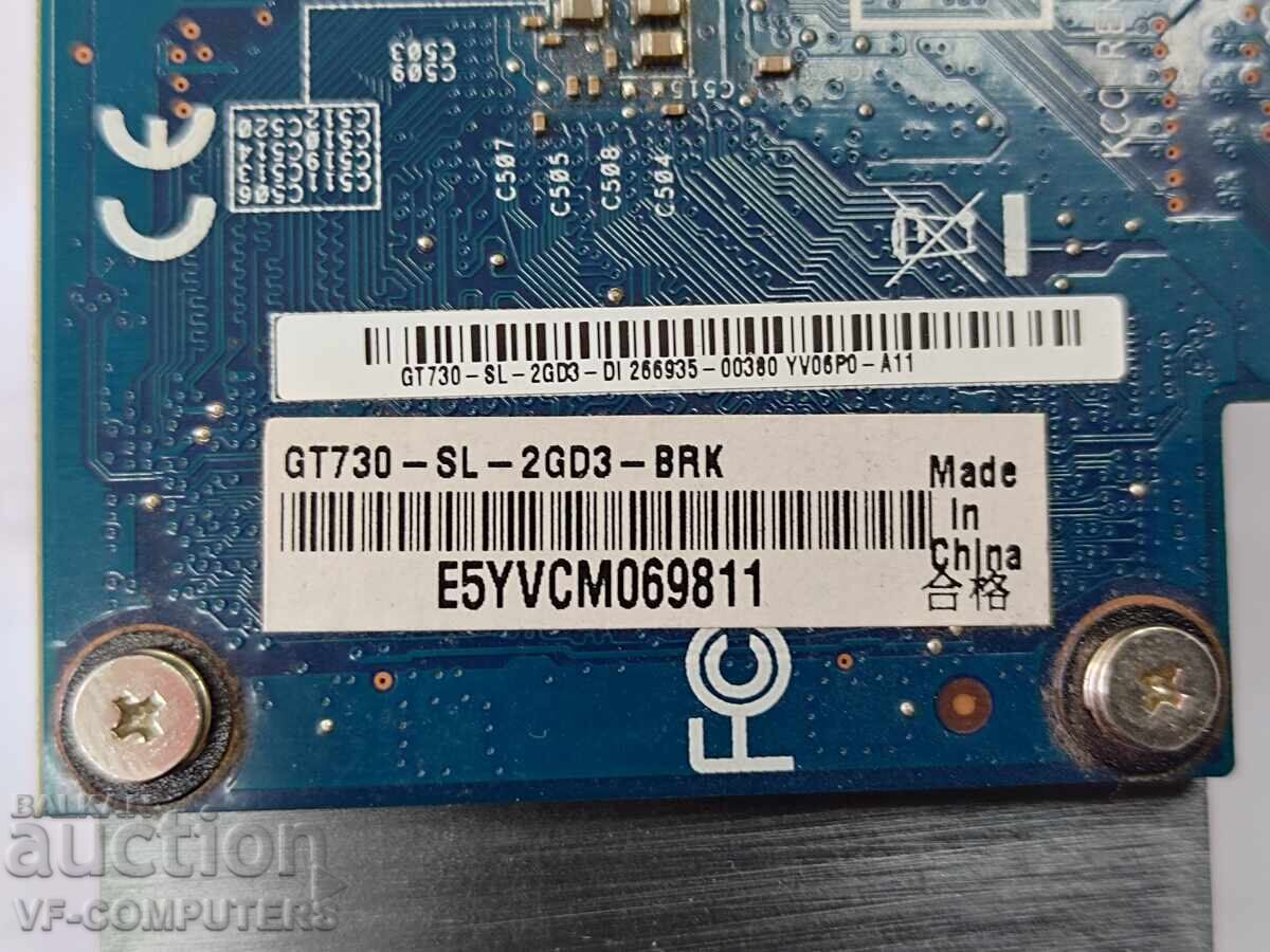 Auction  ASUS GeForce GT 730 2GB Video Card