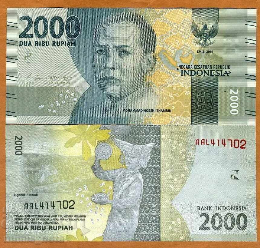 Indonezia 2000 Rupii 2016 UNC