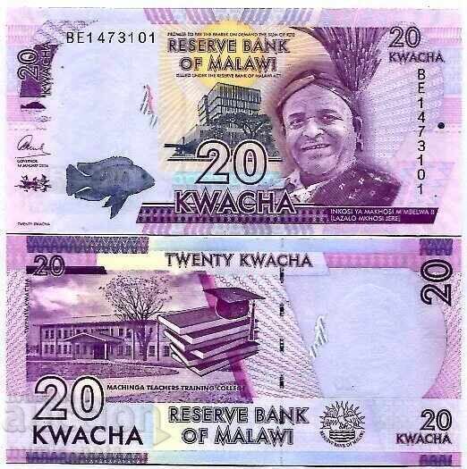 Malawi 20 kwacha 2012 UNC