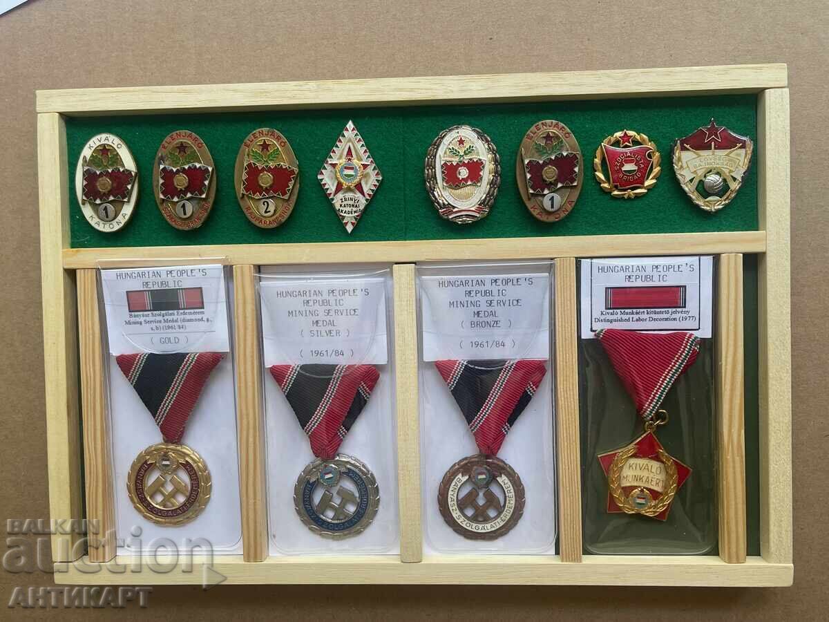 Ουγγαρία κομμουνισμός 12 τεμάχια σήματα κονκάρδες παράσημα μετάλλια