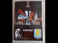 Program de meci fotbal - Aston Villa - Freiburg 2026 finală