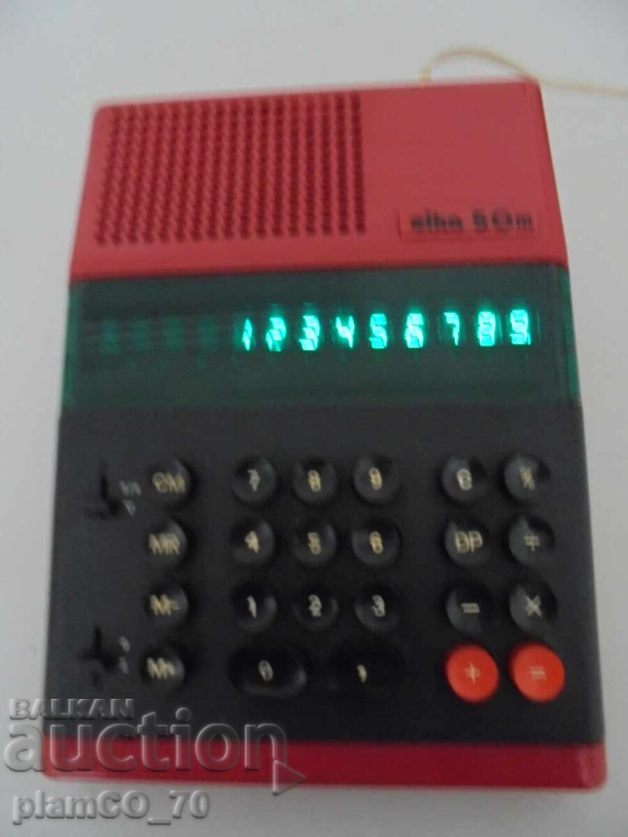 Delivery of No. 8707 Vintage electronic calculator ELKA 50M