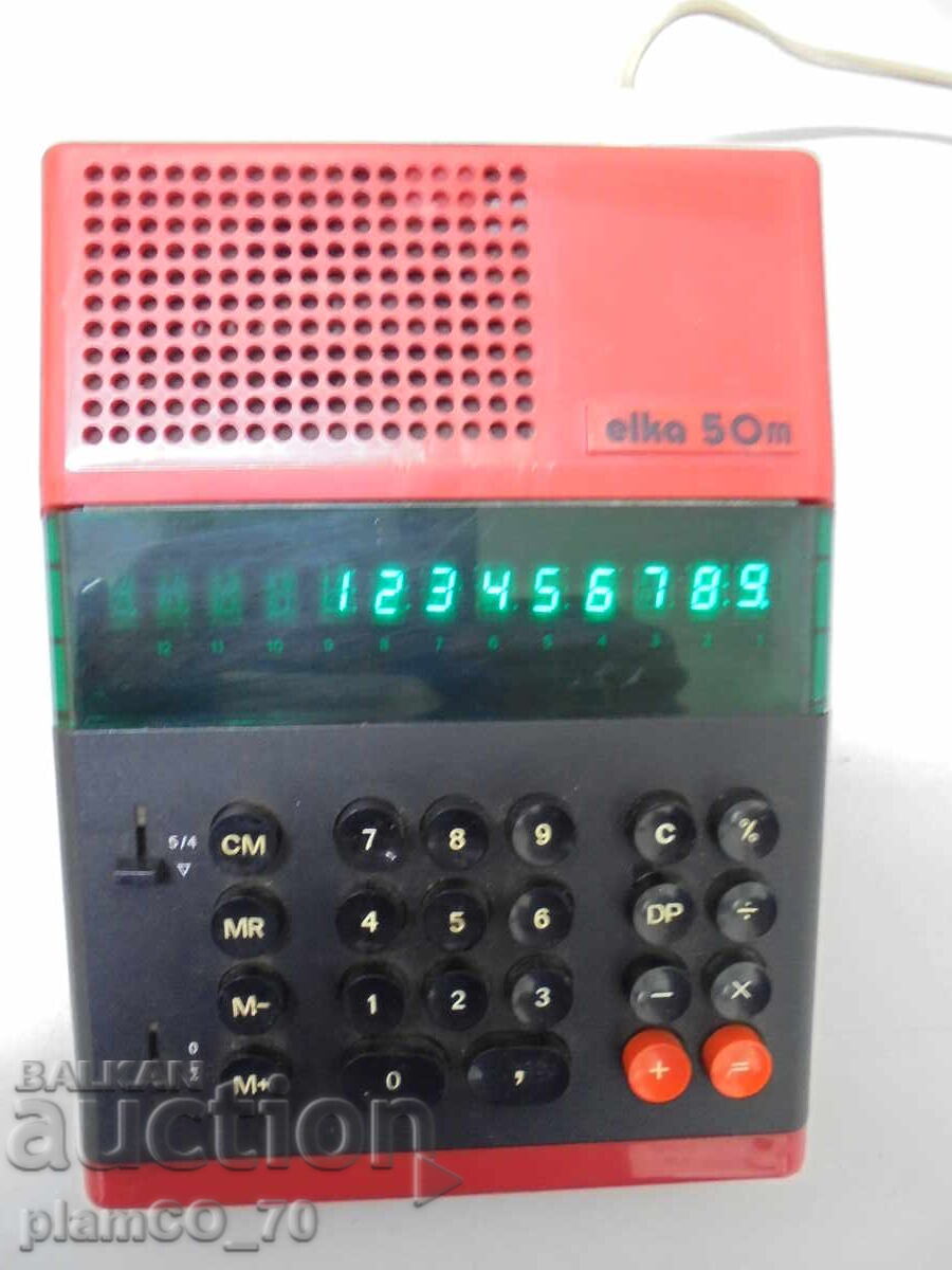 No. 8707 Vintage electronic calculator ELKA 50M