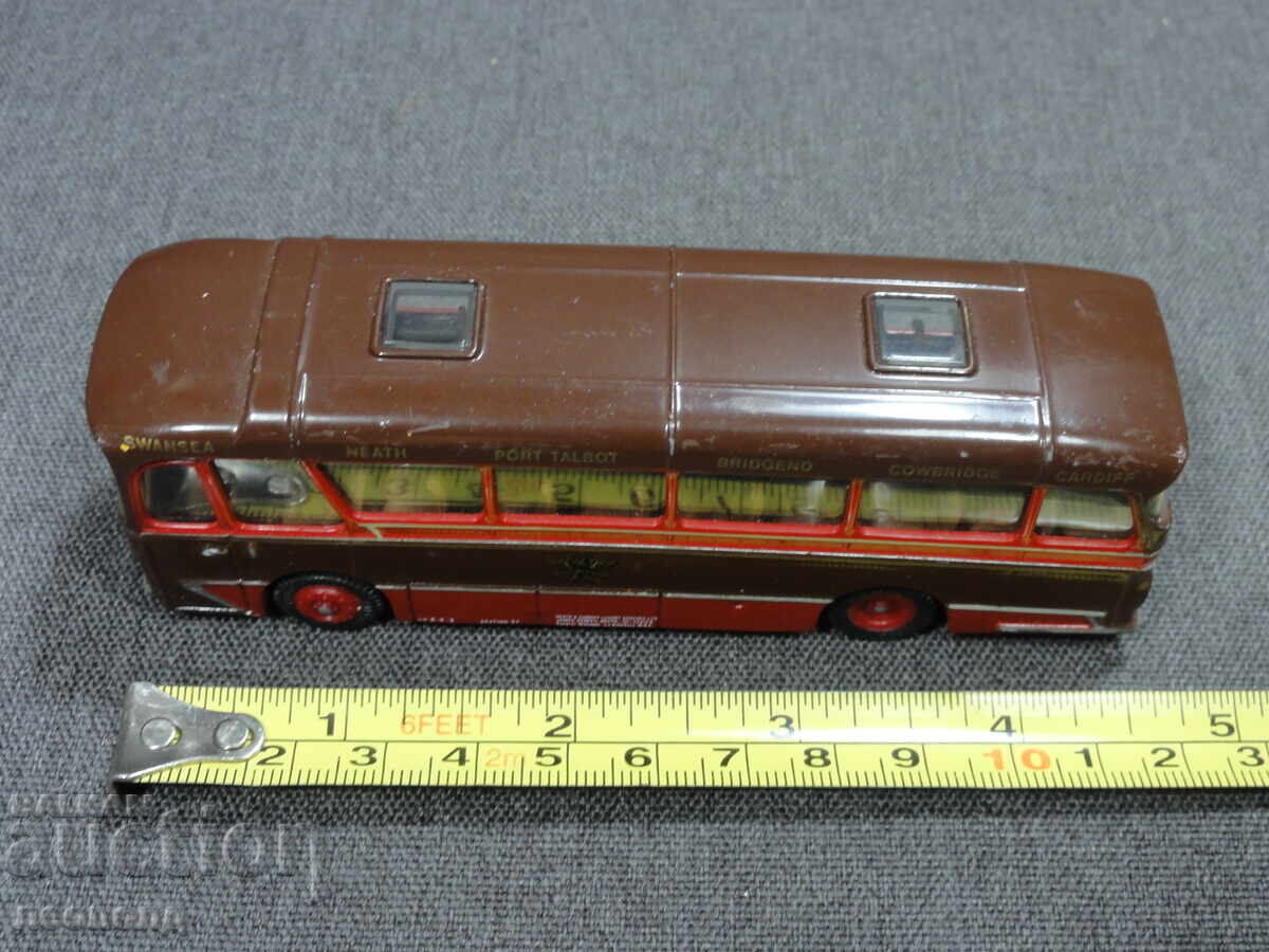 1/76 СТАРА РЕТРО МЕТАЛНА КОЛИЧКА АВТОБУС HARRINGTON COACH - 7