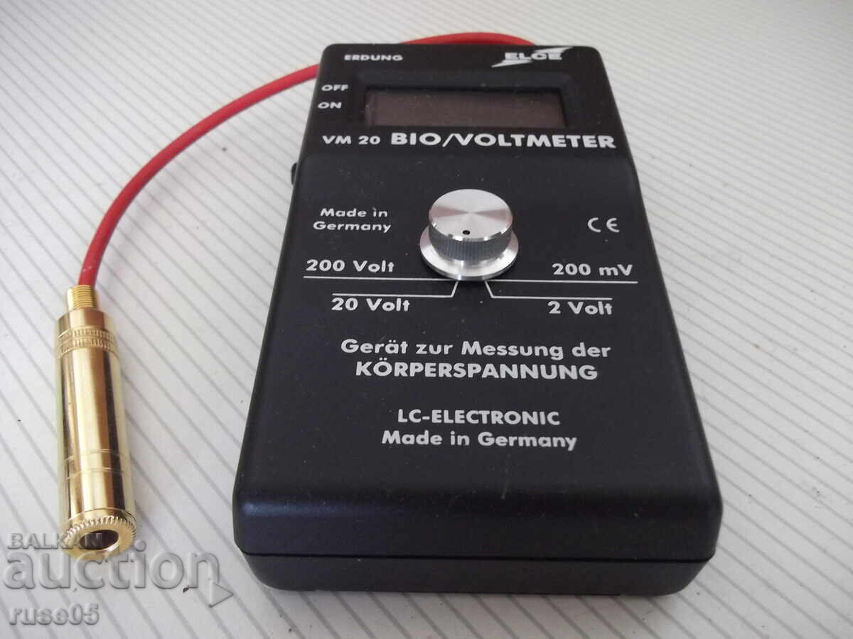 Aparat "elce vm20 bio/voltmeter erdung lc-electronic" cu preț € 10.23 | 20.01 BGN