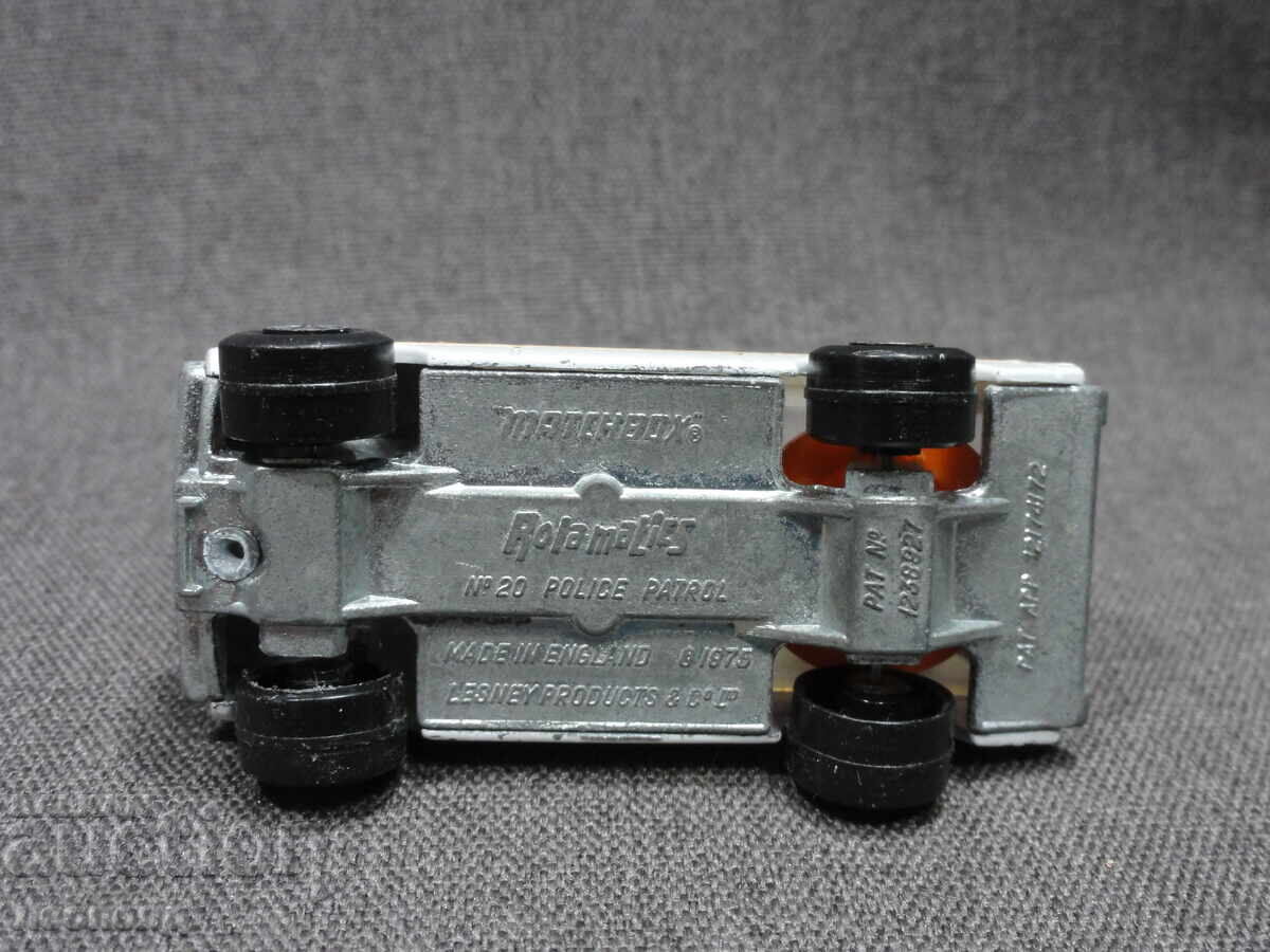 OLD RETRO METAL MATCHBOX ENGLAND POLICE PATROL TROLLEY - 6