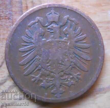 2 пфенига 1875 г. - Германия ( B ) с цена € 1.60 | 3.13 лв.