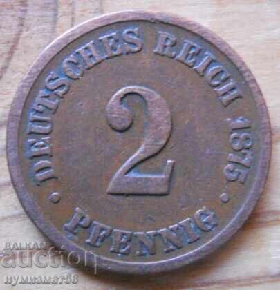 2 пфенига 1875 г. - Германия ( B )