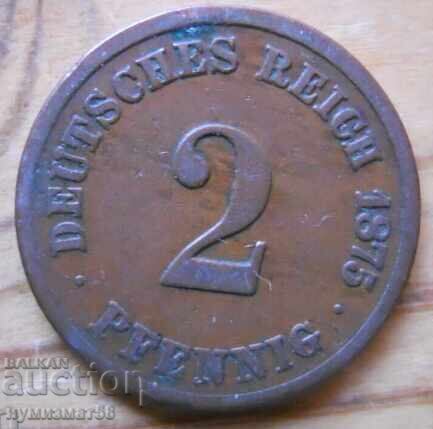 2 пфенига 1875 г. - Германия ( A )