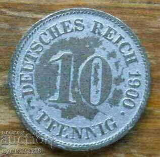 10 Pfennig 1900 - Γερμανία ( G )