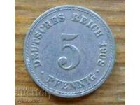 5 Pfennig 1908 - Germania (A)
