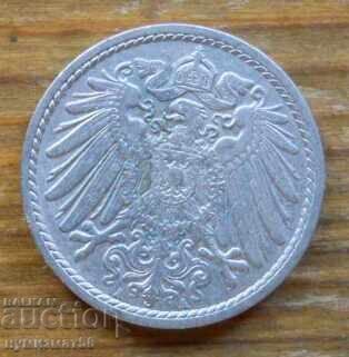 5 Pfennig 1911 - Germania (A) cu preț € 0.90 | 1.76 BGN