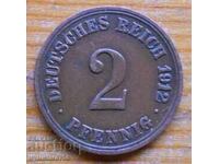 2 Pfennig 1912 - Germany ( A )