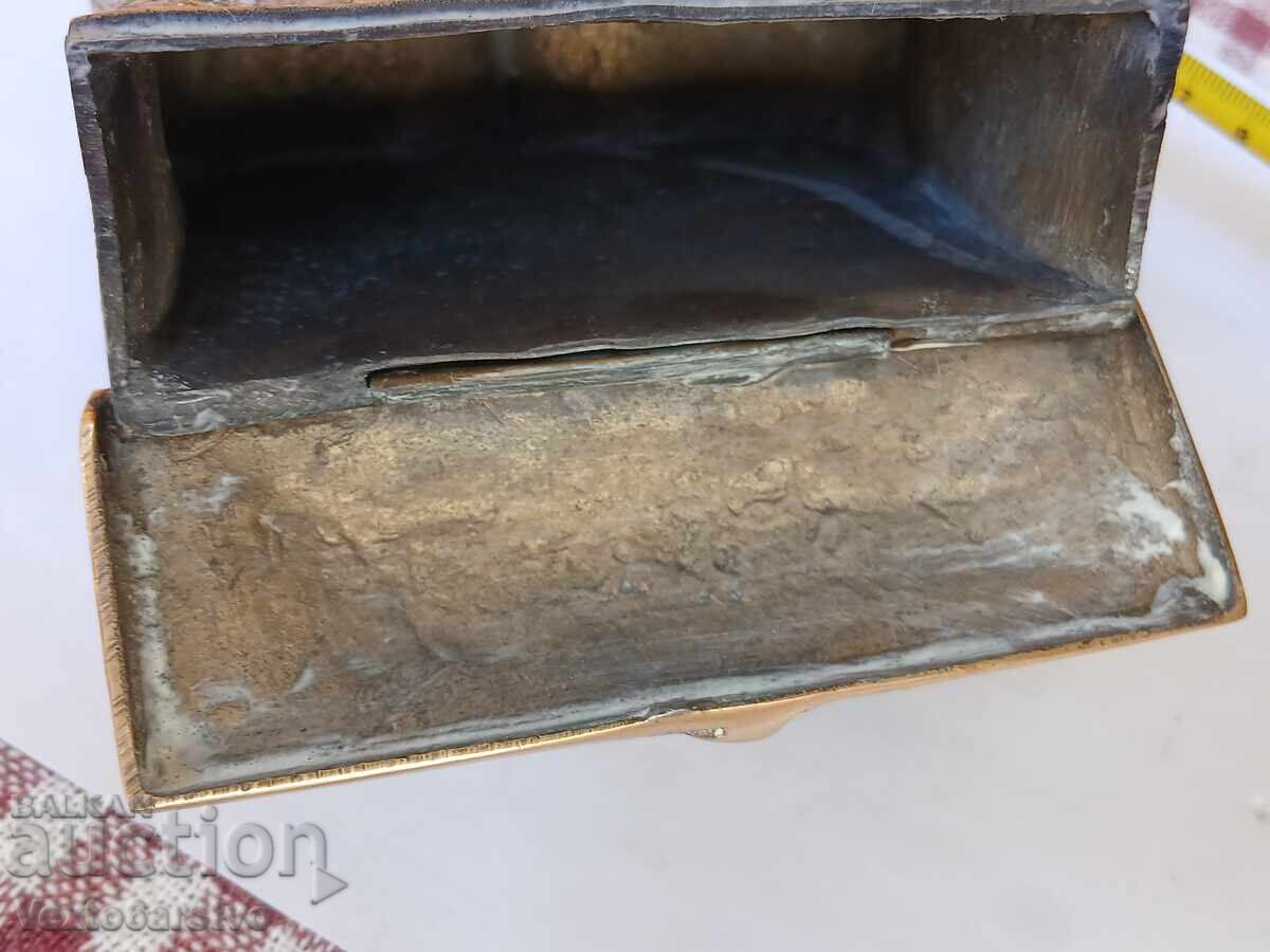 PULBERNIȚĂ, CARTUȘIERĂ, TEACĂ PENTRU CARTUȘE - BRONZ - SEC. XIX - 5