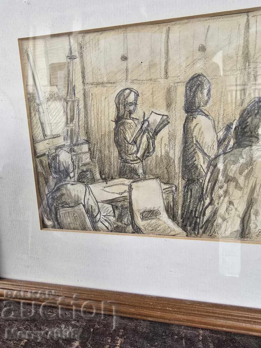 Grafică originală de autor, 1989! cu preț € 60.00 | 117.35 BGN