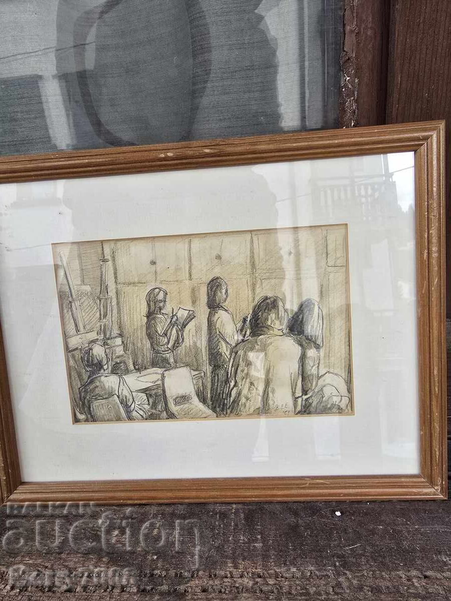Grafică originală de autor, 1989!