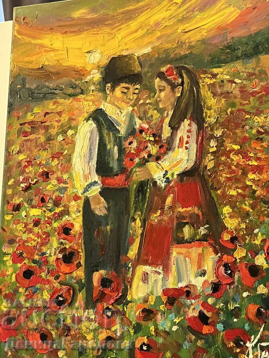 Denitsa Garelova πίνακας 30/40 ”Ένα μπουκέτο για σένα” - 5