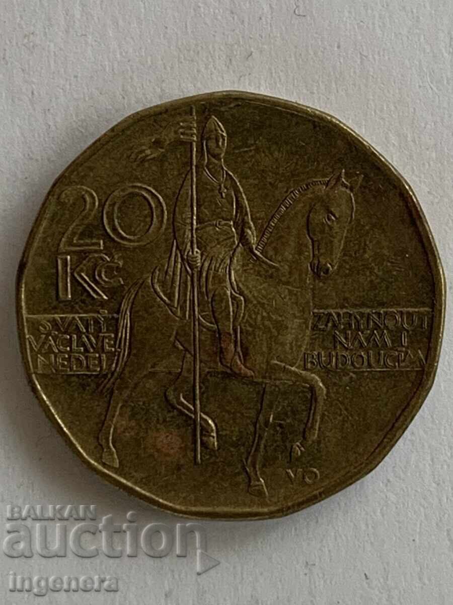 MONEDĂ 20 COROANE 2017 CEHIA