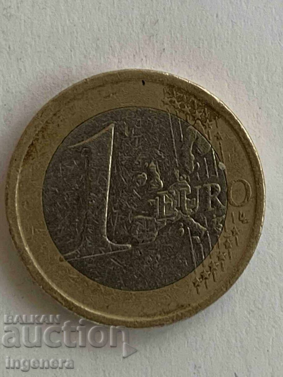 МОНЕТА 1 ЕВРО 2002 Г. ИСПАНИЯ ЗА КОЛЕКЦИЯ с цена € 23.00 | 44.98 лв. МОНЕТА 1 ЕВРО 2002 Г. ИСПАНИЯ ЗА КОЛЕКЦИЯ с цена € 23.00 | 44.98 лв.
