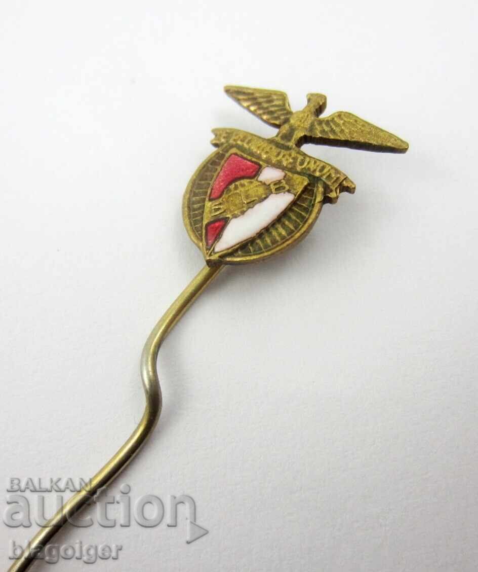 Auction Old football badge-Enamel-Benfica Lisbon Portugal Auction Old football badge-Enamel-Benfica Lisbon Portugal