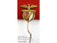 Old football badge-Enamel-Benfica Lisbon Portugal