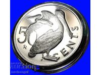 50 de cenți 1973 PROOF Insulele Virgine Britanice Rare