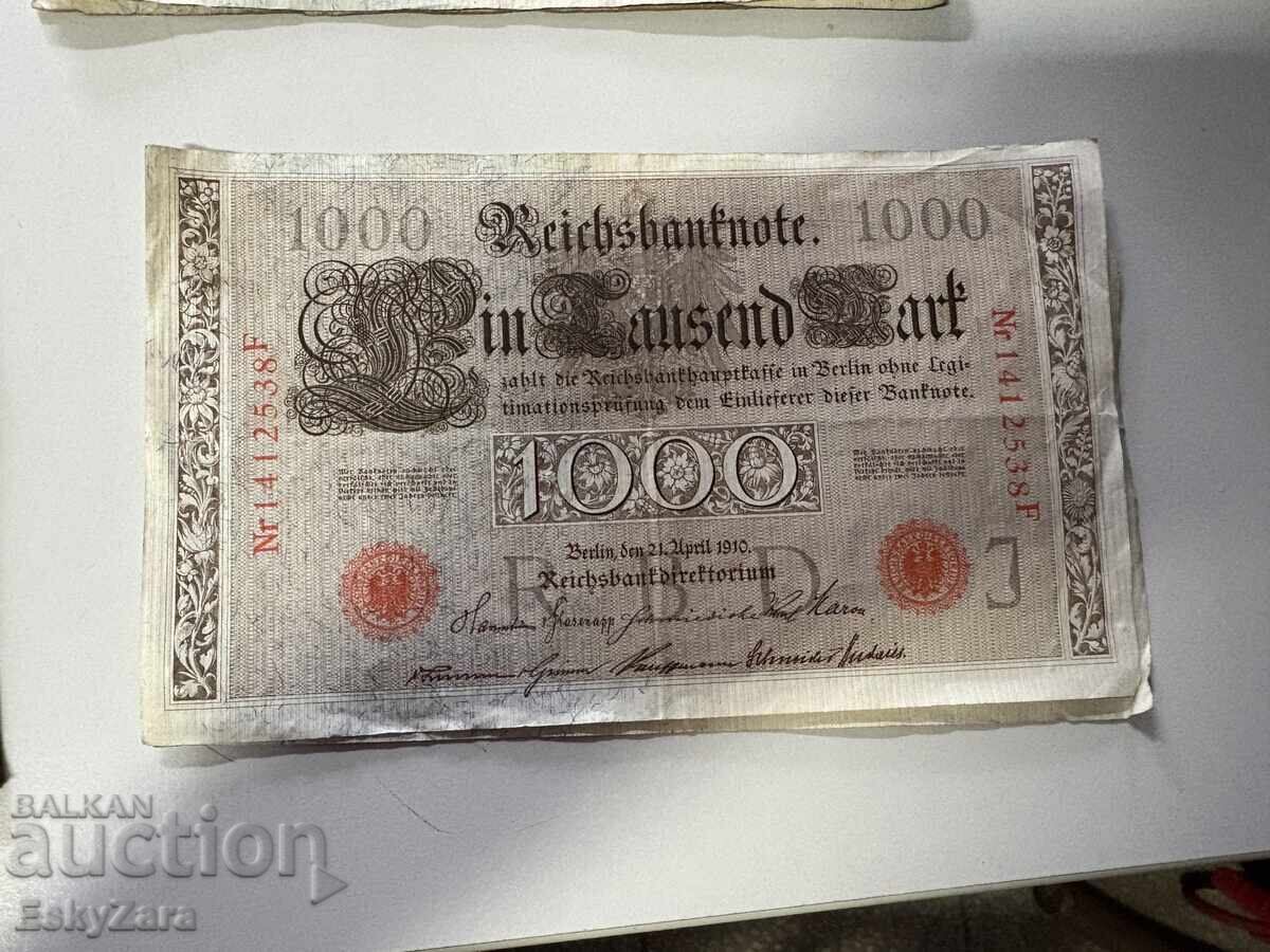 Livrarea 38 de bancnote germane vechi din Primul Război Mondial
