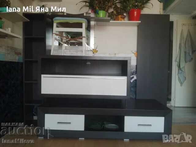 Аукцион Продавам холна секция ЧЕРНО-БЯЛО-5 части-в отлично състояние