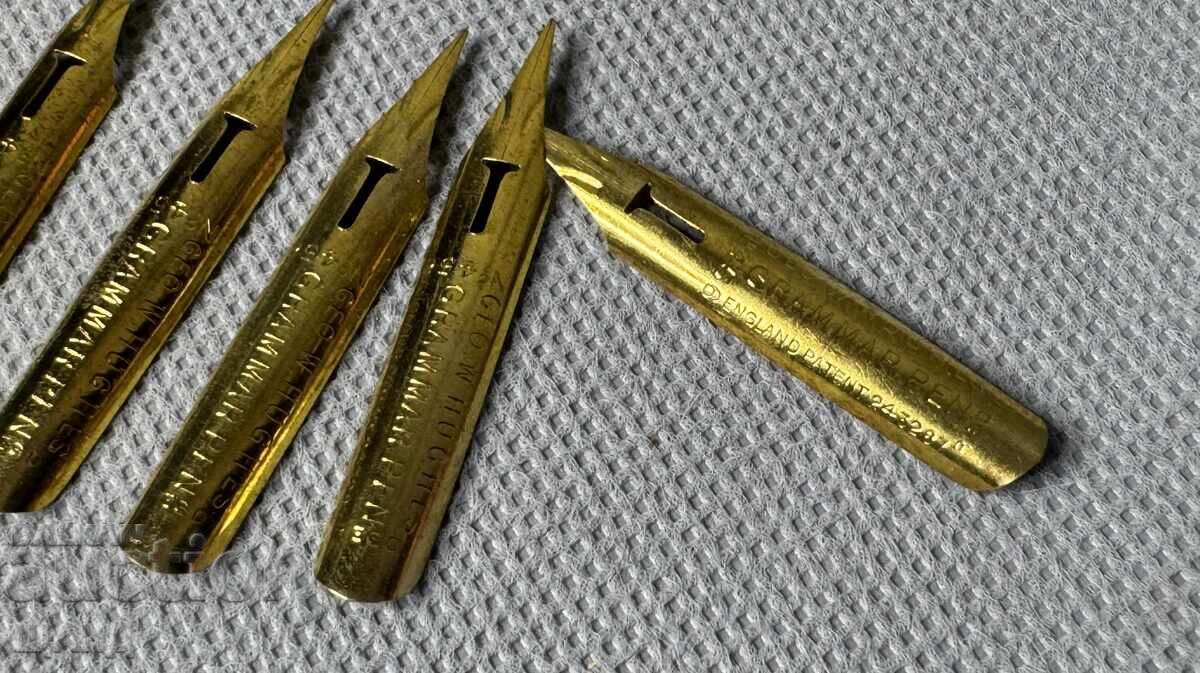 GRAMMAR PENS 20 Old gold-plated nibs for fountain pen with price € 5.45 | 10.66 BGN GRAMMAR PENS 20 Old gold-plated nibs for fountain pen with price € 5.45 | 10.66 BGN
