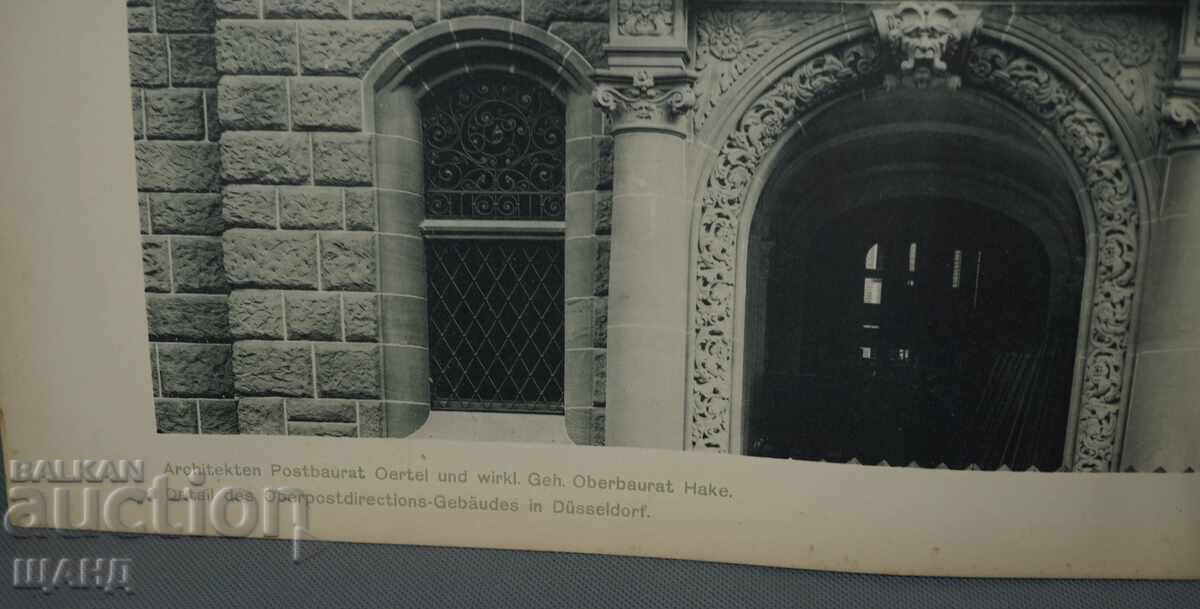 Litografie arhitecturală din Viena din 1900 a unei clădiri rezidențiale (casă) cu preț € 2.60 | 5.09 BGN