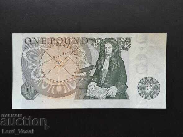 1 Pound (Series D, Sir Isaac Newton) ND (1978-1981) JBP with price € 5.00 | 9.78 BGN