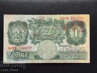 1 Pound (Series A; Britain, with thread) ND (1949-1955)