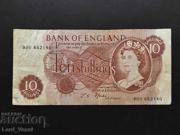 10 Shillings - Elizabeth II (Series C; portrait) ND (1961-1969)