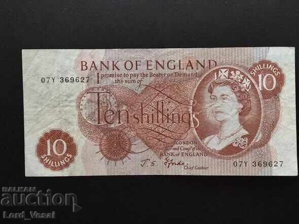 10 Shillings - Elizabeth II (Series C; portrait) ND (1961-1969)