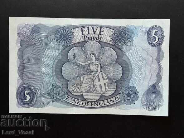 5 Pounds (Series C; Portrait) ND (1966-1970) with price € 33.00 | 64.54 BGN