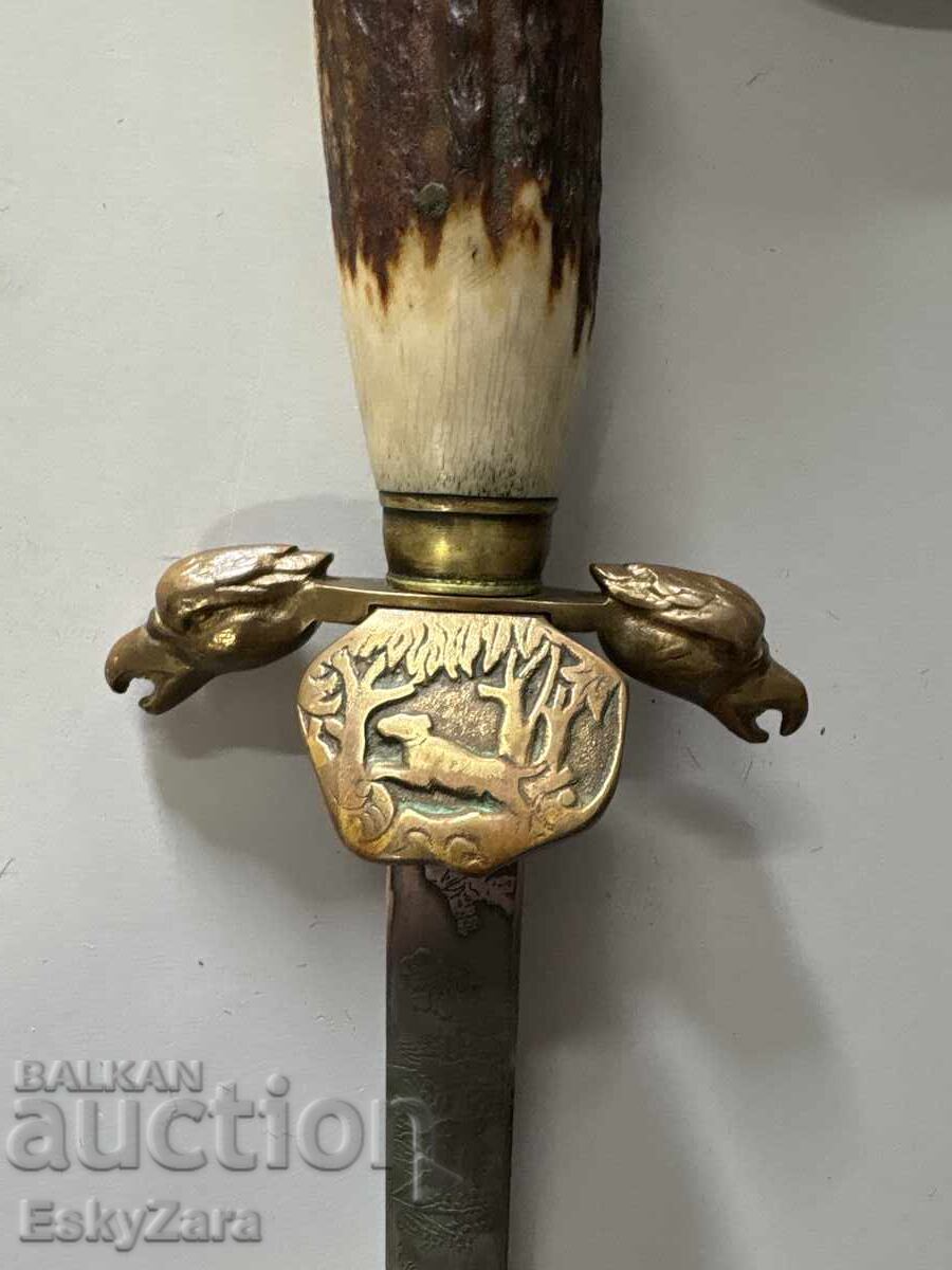 Authentic hunting dagger Weyersberg & Cie Solingen – deer horn with price € 550.00 | 1075.71 BGN