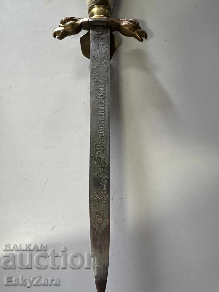 Authentic hunting dagger Weyersberg & Cie Solingen – deer horn - 5