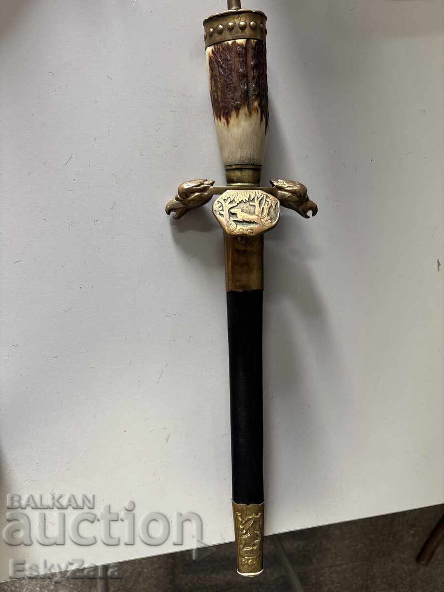 Authentic hunting dagger Weyersberg & Cie Solingen – deer horn