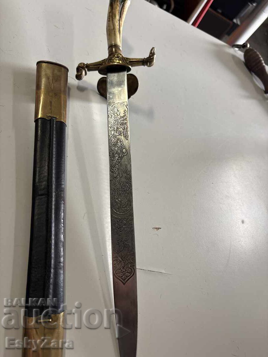 Collectible dagger Alex Coppel Solingen – "Gott mit uns" engraving - 6