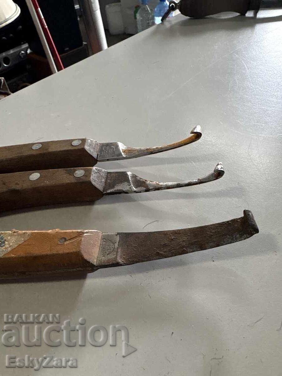 Lot ot 3 br. nemski nozhove za kopita F. DICK GERMANY - 5