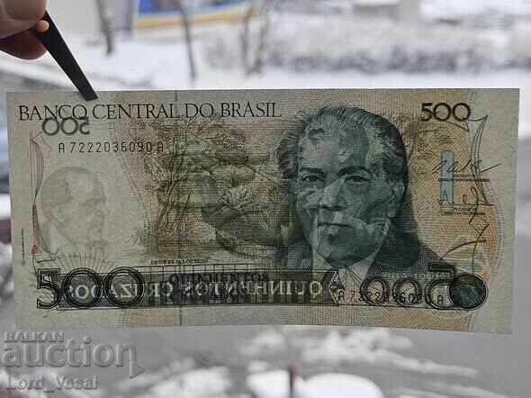Auction  Brazil - 500 Cruzados ND (1987) LCBP, FMO UNC
