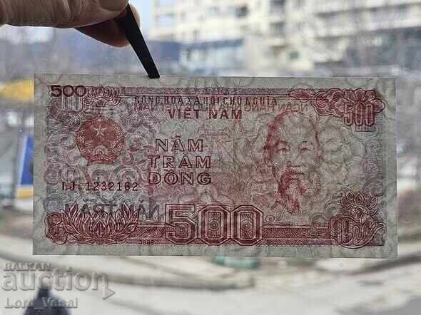 Licitație Vietnam - 500 Dong ND (1988) UNC Licitație Vietnam - 500 Dong ND (1988) UNC