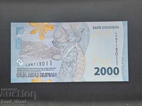 Indonezia - 2.000 Rupii 2022 UNC cu preț € 2.20 | 4.30 BGN